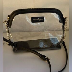 Nanette Lepore clear crossbody handbag/purse. Adjustable strap.